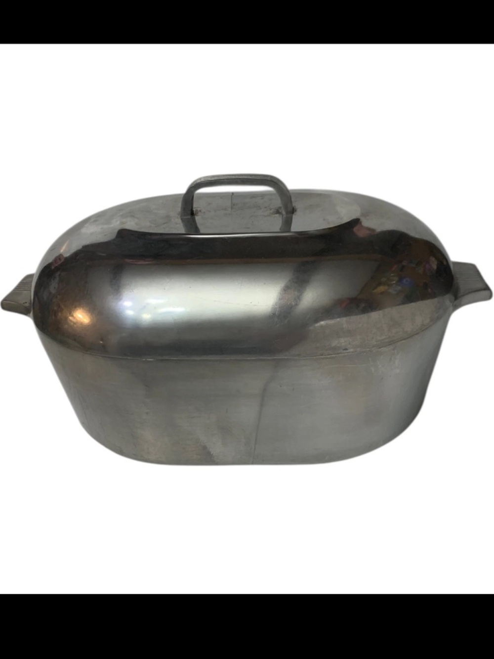 MAGNALITE GHC Oval Dutch Oven Roaster Pan 13 Qt + Lid + Trivet Vintage